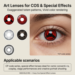 WEB Yearly Halloween Contact Lens Cosplay Red Vampire Eye Contact Lenses Anime Contact Lenses(1000 pairs)