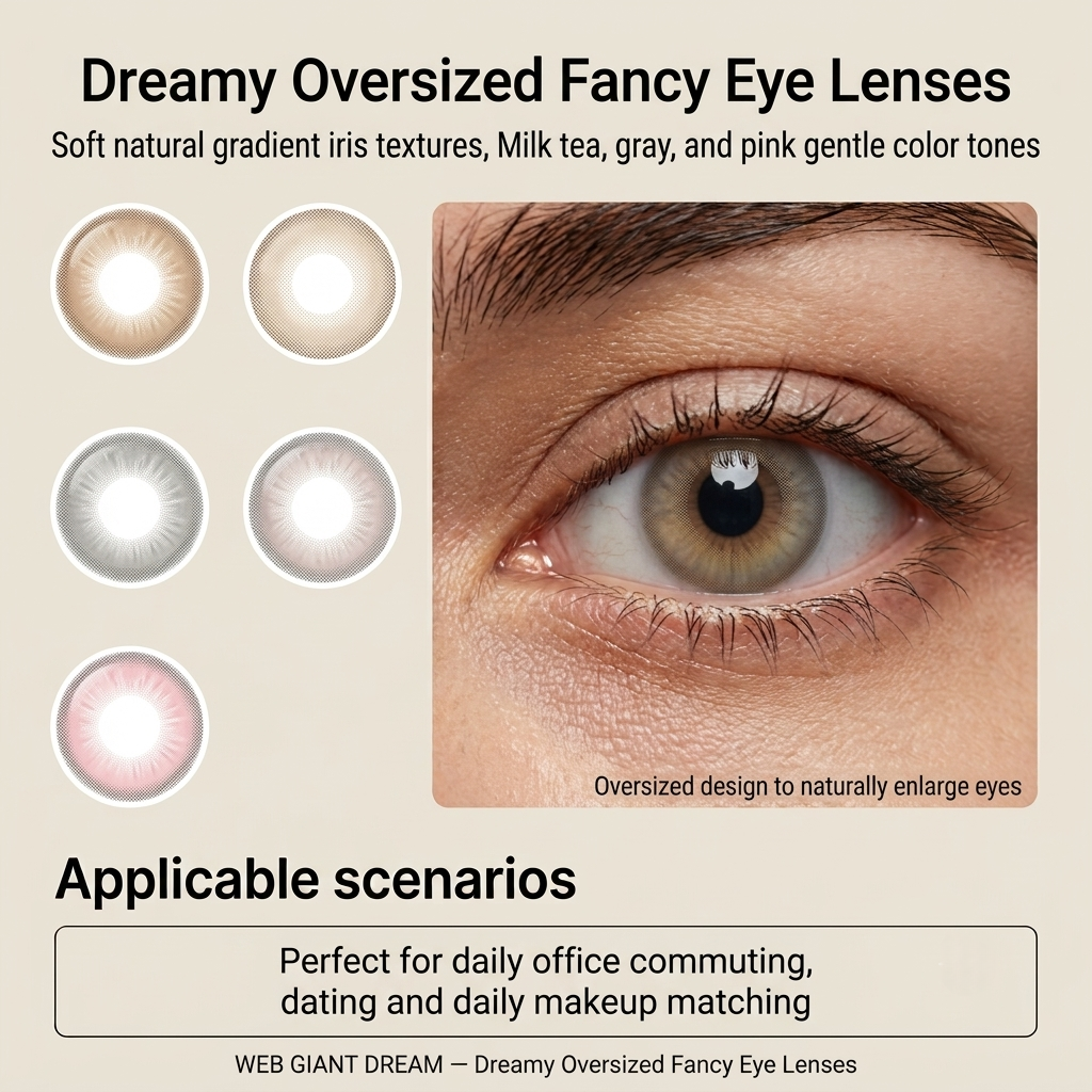 WEB GIANT DREAM — Dreamy Oversized Fancy Eye Lenses(1000 pairs)